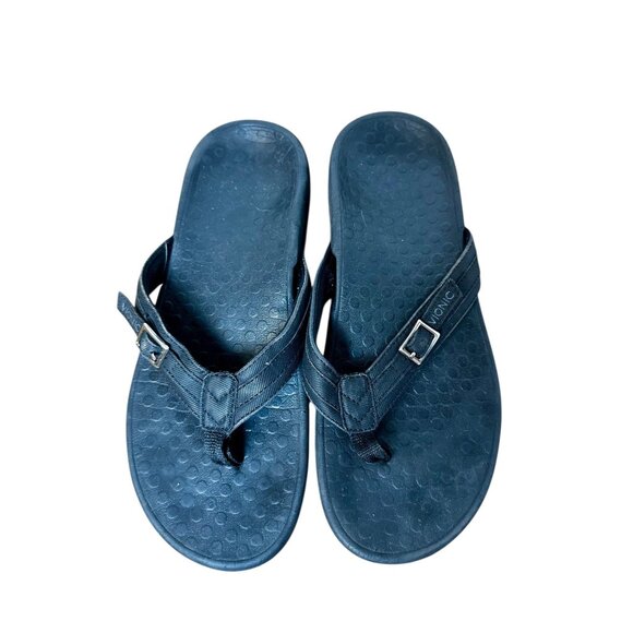 Vionic Bella II Black Orthotic Flip Flops Women’s Sandals Comfort Arch Support 8 - Picture 4 of 9